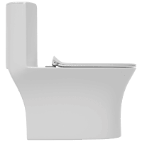 OPC-21211JPP Prime Siphonic One Piece Closet S Trap (9" Inch) With In Built Jet, Soft Close Seat Cover With Hinges, Fixing Accessories Set and Accessories Set, Cistern Fittings