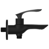 KA-MB-3106 2 Way Bib Tap With Wall Flange (Matt Black)