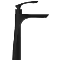 KA-MB-3117 High Neck Pillar Tap (Matt Black)