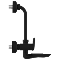 KA-MB-3120 Wall Mixer 2 In 1 With Connecting Legs With Wall Flange (Matt Black)
