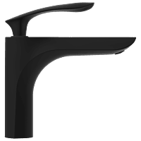 KA-MB-3127 Single Lever Basin Mixer With Braided Hoses (Table Mounted Model) (Matt Black)