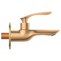 KA-RG-3103 Long Nose Bib Tap With Wall Flange (Rose Gold)
