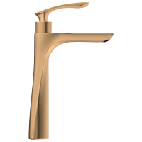 KA-RG-3117 High Neck Pillar Tap (Rose Gold)