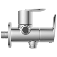 KA-3107 2 Way Angle Cock With Wall Flange