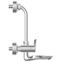 KA-3120 Wall Mixer 2 In 1 With Connecting Legs With Wall Flange