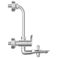 KA-3122 Wall Mixer 3 In 1 With Connecting Legs With Wall Flange