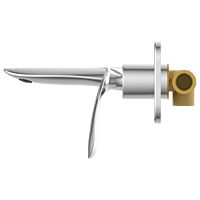 KA-3129 Concealed Body For Single Lever Basin Mixer Wall Mounted With Exposed Part Kit, Consisting Of Operative Lever, Basin Spout & Wall Flange
