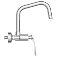 KA-3143 Single Lever Sink Mixer With Swinging Spout With Connecting Legs With Wall Flange (Wall Mounted Model)