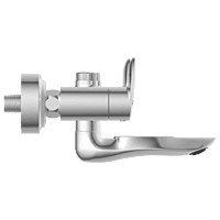 KA-3150 Wall Mixer With Connector For Hand Shower Arrangement With Connecting Legs, Wall Flange & Wall Bracket For Hand Shower