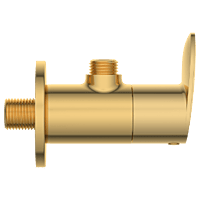KA-GG-3104 Angle Cock With Wall Flange (Gold)