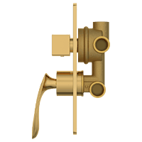 KA-GG-3153 2 Inlet 3 Outlet High Flow Diverter Body With Upper Part Set (Gold)