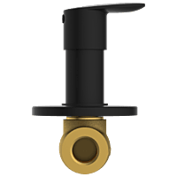 KA-MB-3123 Concealed Stop Cock 15mm Body With Upper Part Set (Matt Black)