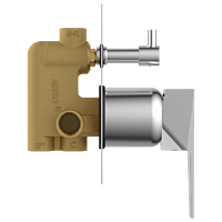 LV-2055 3 Inlet 2 Outlet High Flow Diverter Body With Upper Part Set