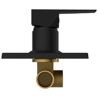 LV-MB-2054 Single Lever Shower Mixer (Deusch Mixer) Body With Upper Part Set (Matt Black)