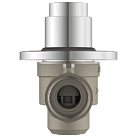 MP-5220 Metropole Forged Brass WC Flush Valve 32mm (1.25" Inch) With Exposed Shut Off Provision & Round Plate
