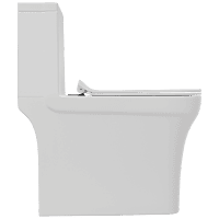 OPC-30111PP Neo Washdown One Piece Closet S Trap (4" Inch) With Soft Close Seat Cover With Hinges, Fixing Accessories Set and Accessories Set, Cistern Fittings