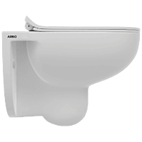 WHC-28121PP Inox Washdown Wall Hung Closet With Soft Close Seat Cover, Hinges, Accessories Set