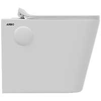 WHC-29321PP Lavish Rimless Wall Hung Closet With Soft Close Seat Cover, Hinges, Accessories Set