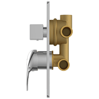 CM-2553 2 Inlet 3 Outlet High Flow Diverter Body With Upper Part Set