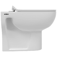 EWC-28111PP Inox Washdown EWC S Trap (4" Trap) With Gasket And Installation Kit With Normal Close Seat Cover, Hinges, Fixing Accessories