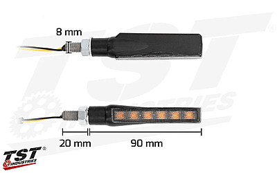 TST BL6 Universal Sequential LED Pod Turn Signals