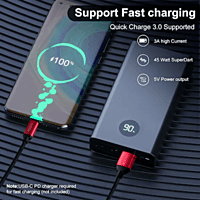 IKODOO USB to Type C Cable Unbreakable 45W /  480 Mbps 3A Fast Charging Braided Cable