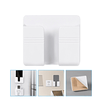 Wall Mounted Mobile Holder Storage Case for Mobile(8.5 cm X 10 cm, White)