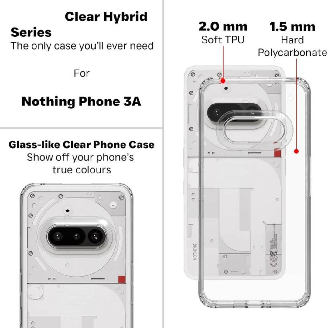 Soft Back Case for Nothing Phone 3A