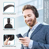 Portronics POR-1074 Muffs M Bluetooth (Brown, On the Ear)