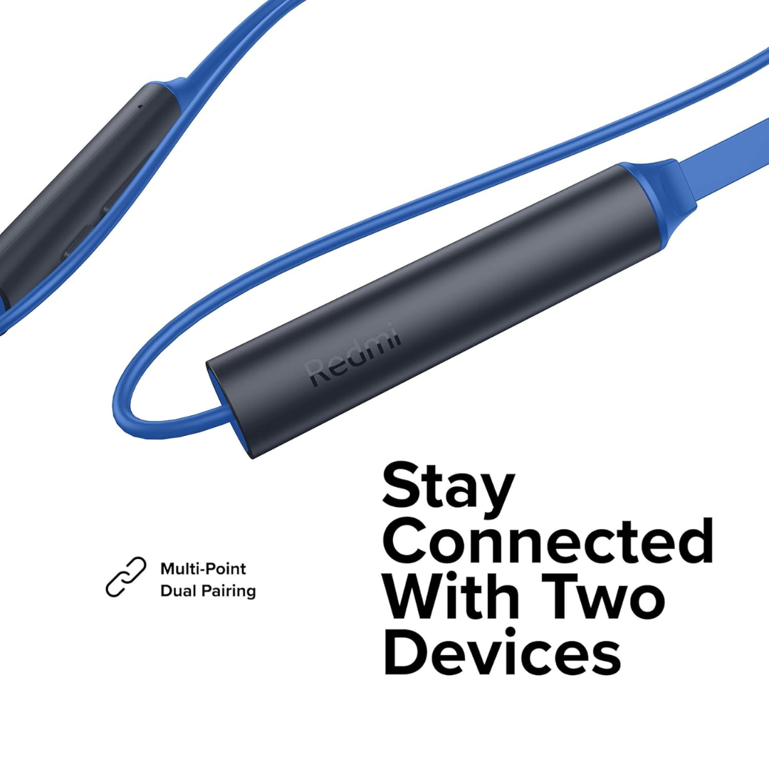 Redmi Sonic Bass Wireless Bluetooth 5.0 Neckband in-Ear Earphones with Mic