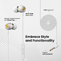 Portronics Coch 10 Wired  (White, In the Ear)