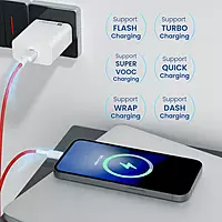 Portronics Adapto 30V USB-A Fast Charging Adaptor (White) (30W Max Output) Fast Charging Protocols