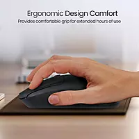 Portronics Toad 33 Wireless Mouse  (Black) with 2.4 GHz Wireless Receiver, Adjustable Sensitivity