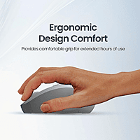 Portronics Toad 34 Wireless Mouse (White) with 2.4 GHz Wireless, Adjustable Sensitivity