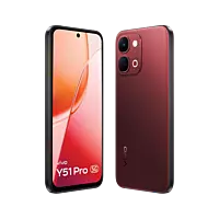 vivo Y51 Pro 5G (Festive Red, 8GB RAM, 128GB Storage)