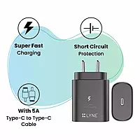 Lyne Chamber 22c  (25W PD Charger with Type-C to C Cable) | Startup-5