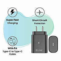 Lyne Chamber 22c (25W PD Charger with Type-C to C Cable) | Startup-5