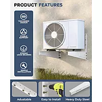 Heavy Duty Air Conditioner Outdoor AC Stand, Outdoor Unit AC wall Mounting Bracket Stand for 1 Ton, 1.5 Ton, 2 Ton AC,