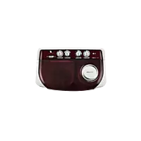 LG 8 Kg Semi Automatic Washing Machine with Roller Jet Pulsator, Wind Jet Dry, Burgundy, 5 Star