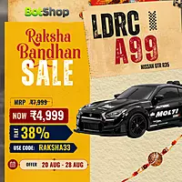 LDRC Model A99 (LD1899) 1/18 RWD RC Drift Car (Nissan Skyline GT-R R34 Style - Alloy Shell)