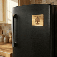 Bamboo Fridge Magnet, No 1, 10.2 x 7.6 cm