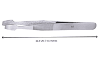 TW10 Tweezer Straight, No 10, Steel