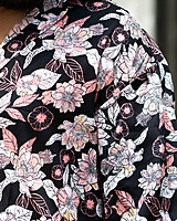 Rawscal Streetwear Edition | Men’s Oversized Floral Shirt – Black |