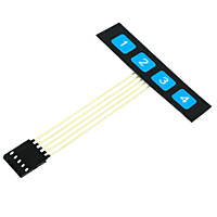 Membrane Keypad 1 X 4