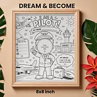 I Am a Pilot – Colour & Frame Kit
