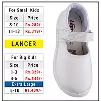 Lancer Kids' White with Hook-and-Loop Strap