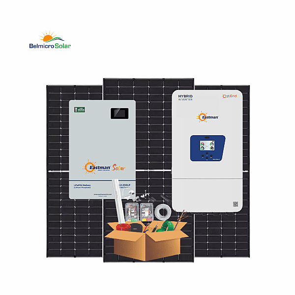 4 KW Waaree DCR Hybrid Solar System Eastman