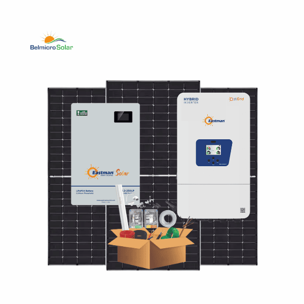 4 KW Waaree DCR Hybrid Solar System Eastman