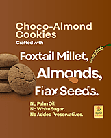 Millet Choco-Almond Cookies - 200 g | Gluten Free