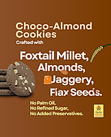 Millet Choco-Almond Cookies - 200 g | Gluten Free